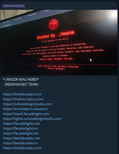 INDOHAXSEC瞄准Bestfacades网站-xLab 威胁情报