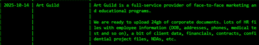 Inc.艺术协会成为akira勒索软件的受害者-xLab 威胁情报
