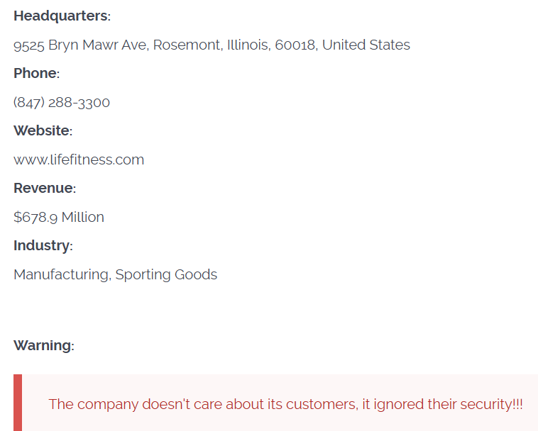 Life Fitness成为CL0P勒索软件的受害者-xLab 威胁情报