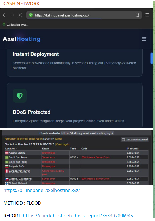 CASH NETWORK瞄准Axel Hosting的网站-xLab 威胁情报