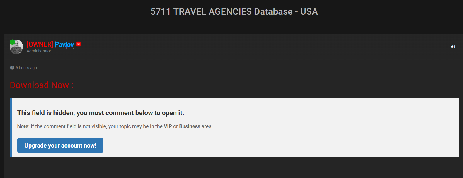 涉嫌向美国多家身份不明的旅行社出售数据-xLab 威胁情报