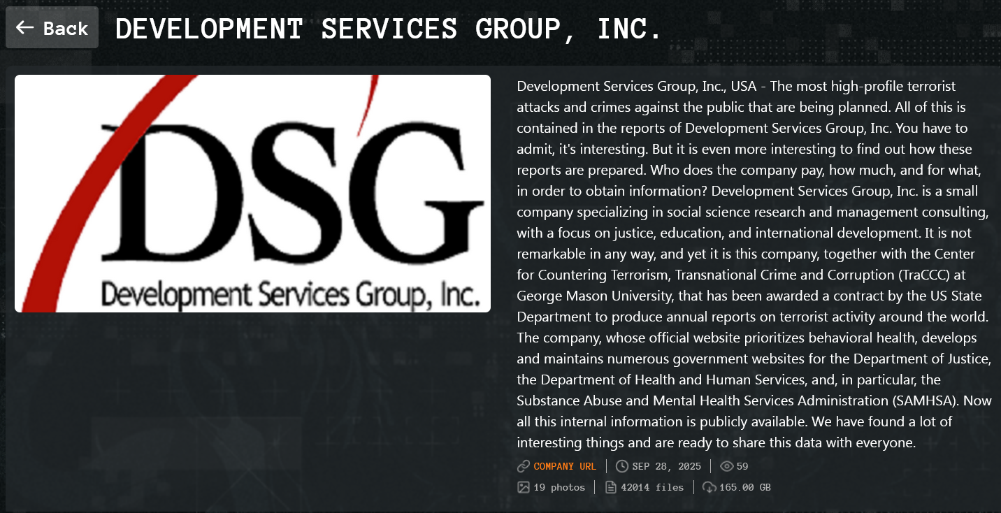 Inc.开发服务集团成为Qilin勒索软件的受害者-xLab 威胁情报