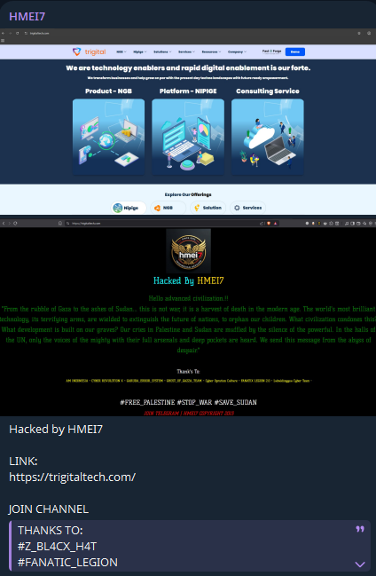 HMEI7针对Trigital Technologies Pvt Ltd的网站-xLab 威胁情报