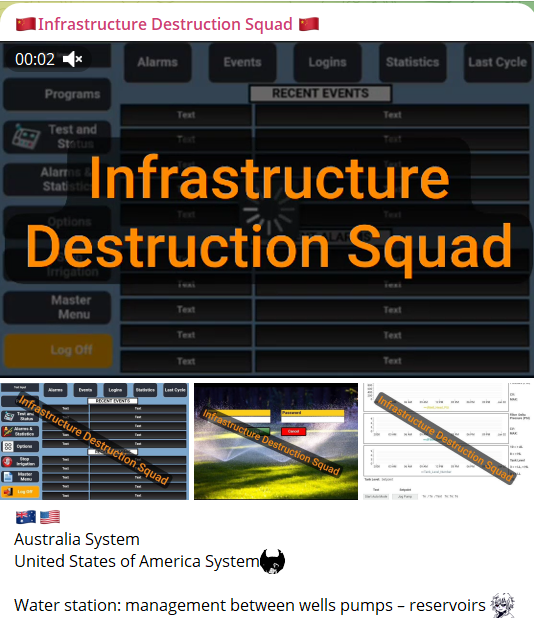 涉嫌未经授权访问身份不明的澳洲和美国供水控制System-xLab 威胁情报