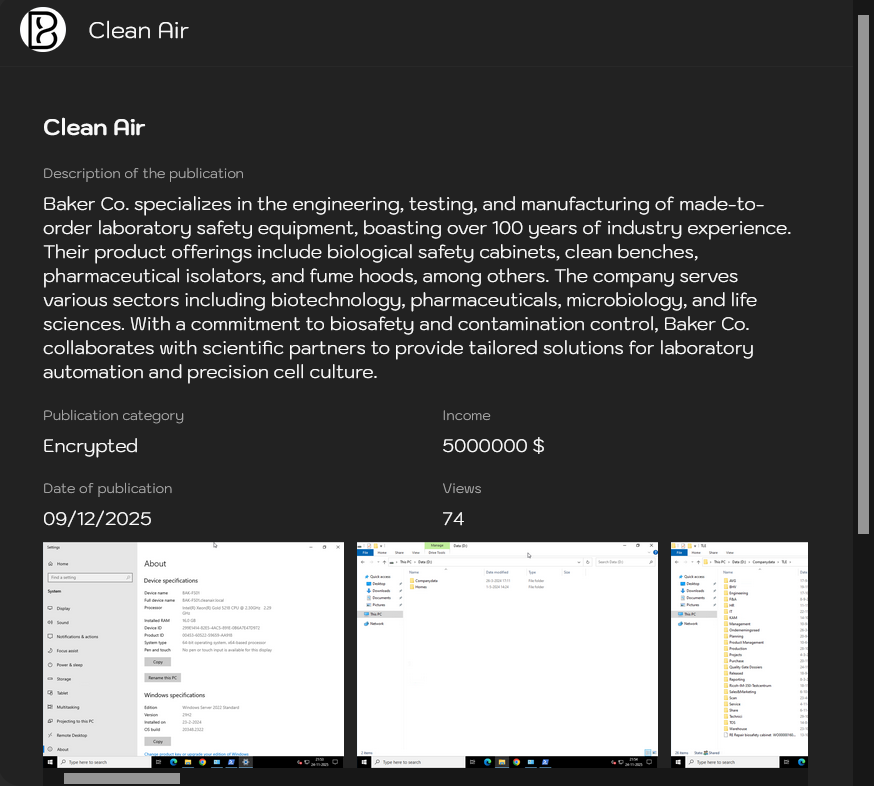 贝克公司成为Sinobi勒索软件的受害者-xLab 威胁情报