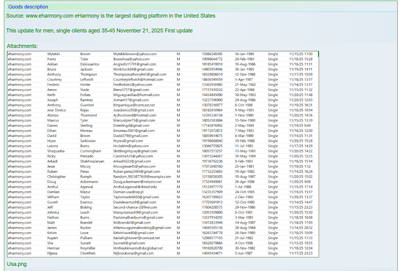 eharmony涉嫌数据外泄-xLab 威胁情报