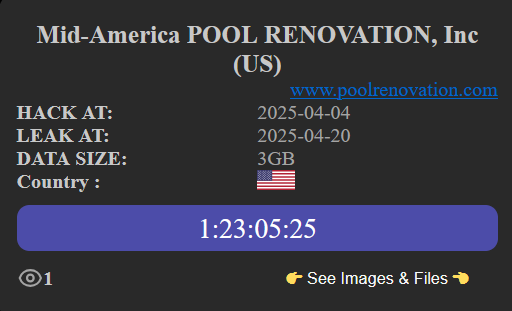 Mid-America Pool Renovation，Inc成为NightSpire勒索软件的受害者-xLab 威胁情报