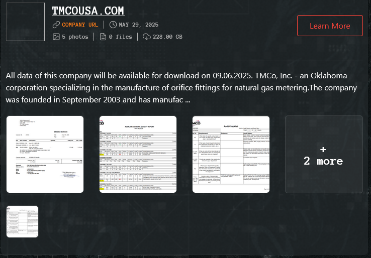 测量公司TMCO成为Qilin勒索软件的受害者-xLab 威胁情报