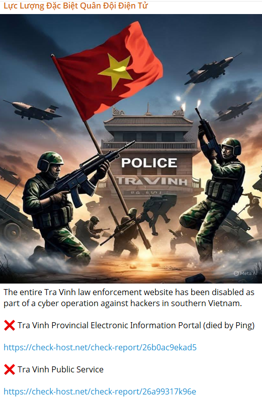 Electronic Army Special Forces针对茶荣省在线公共服务网站-xLab 威胁情报