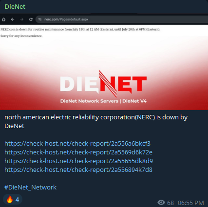 DieNet瞄准北American电力可靠性公司（NERC）网站-xLab 威胁情报