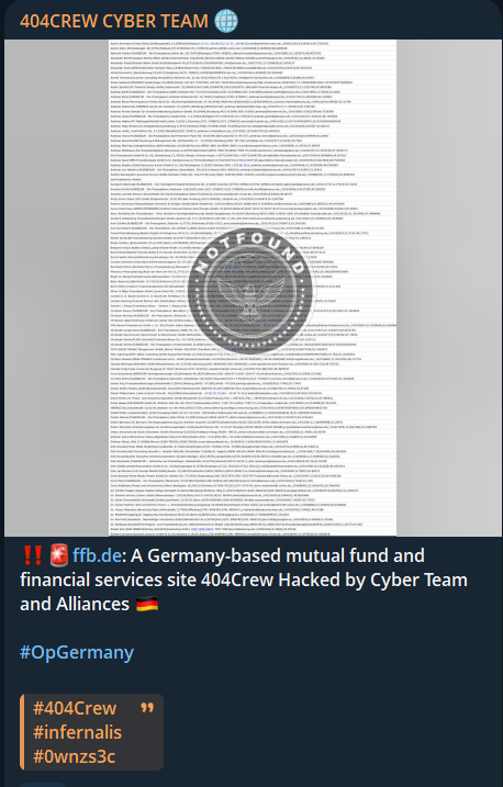 Alleged data breach of FIL Fondsbank GmbH-xLab 威胁情报