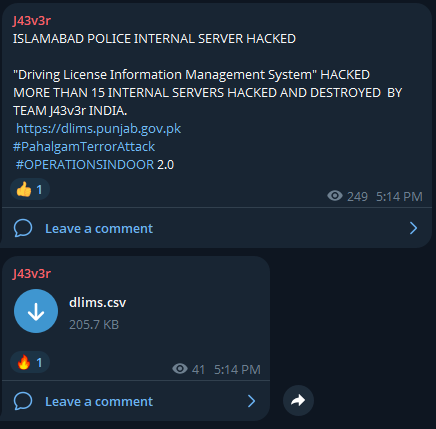涉嫌数据外泄驾驶执照信息管理System旁遮普。-xLab 威胁情报