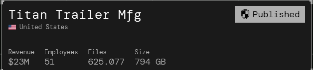 泰坦拖车Inc.成为SECUROTROP勒索软件的受害者-xLab 威胁情报