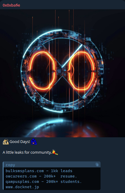 群发短信计划服务涉嫌数据库泄露-xLab 威胁情报