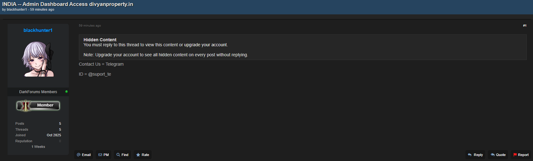 涉嫌泄露未经授权访问Divyan财产的信息-xLab 威胁情报