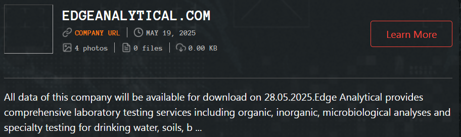 Edge分析实验室成为Qilin勒索软件的受害者-xLab 威胁情报