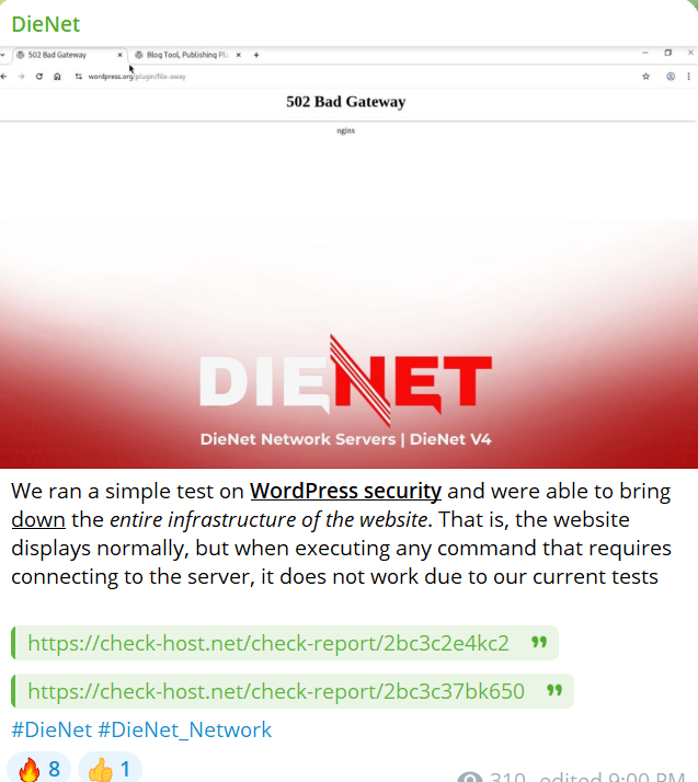 DieNet瞄准WordPress的网站-xLab 威胁情报