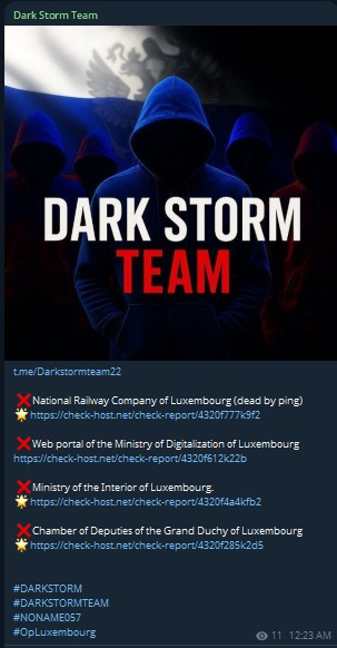 Dark Storm Team targets the website of Ministry of Home Affairs-xLab 威胁情报