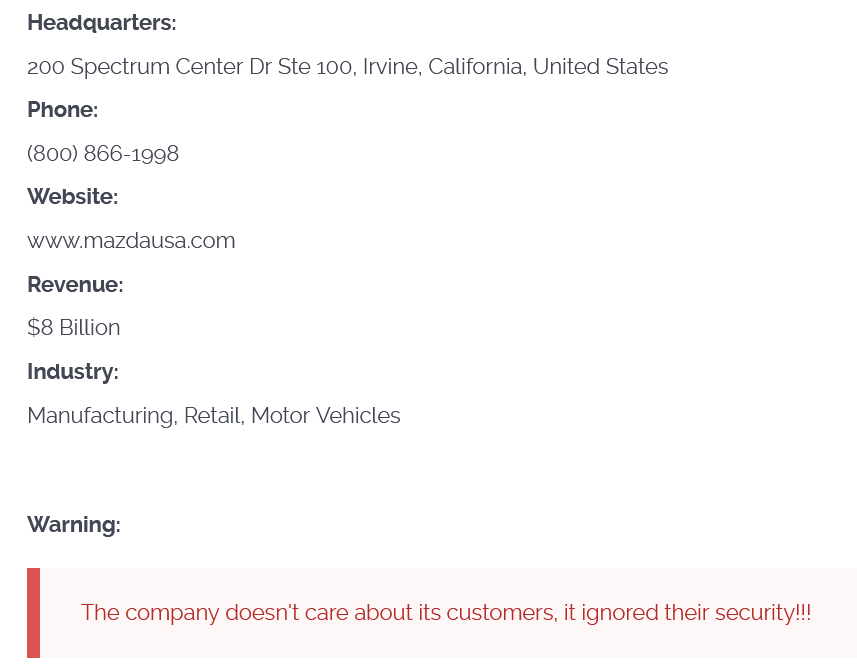 马自达北American业务成为CL0P勒索软件的受害者-xLab 威胁情报