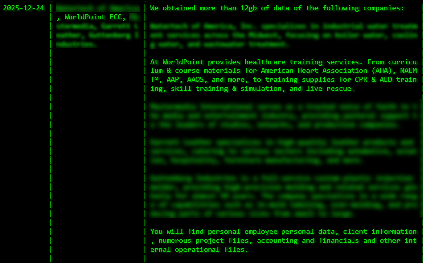 WorldPoint将victim归咎于akira勒索软件-xLab 威胁情报