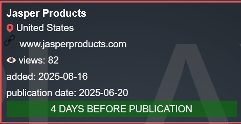 Jasper Products，LLC成为PLAY勒索软件的受害者-xLab 威胁情报