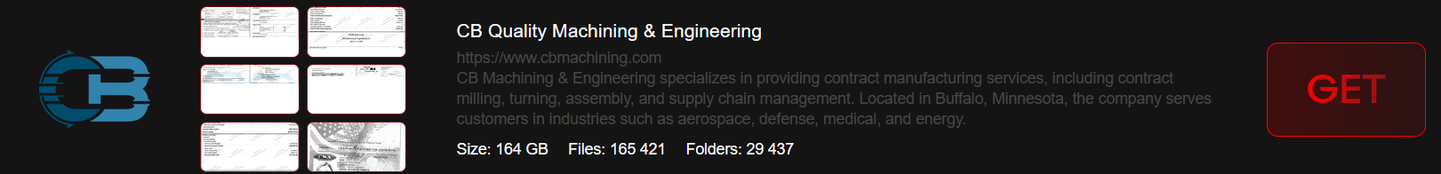 CB Quality Machining And Engineering Inc成为INTERLOCK勒索软件的受害者-xLab 威胁情报