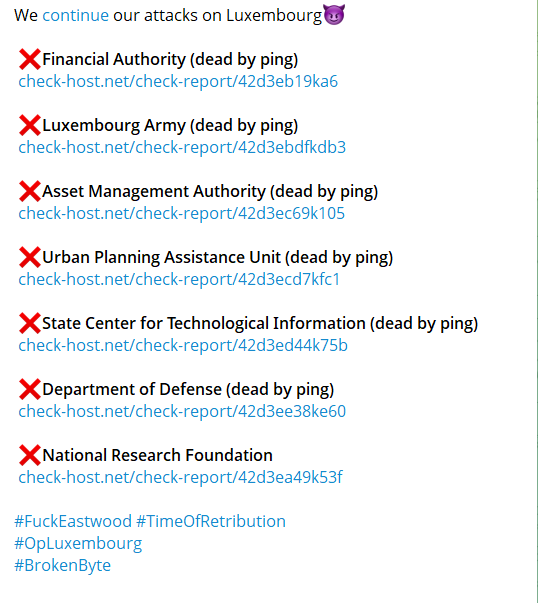 NoName targets the website of Prison Administration Luxembourg-xLab 威胁情报