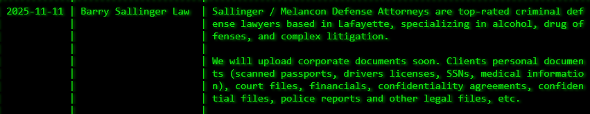 Barry Sallinger Law成为Akira勒索软件的受害者-xLab 威胁情报