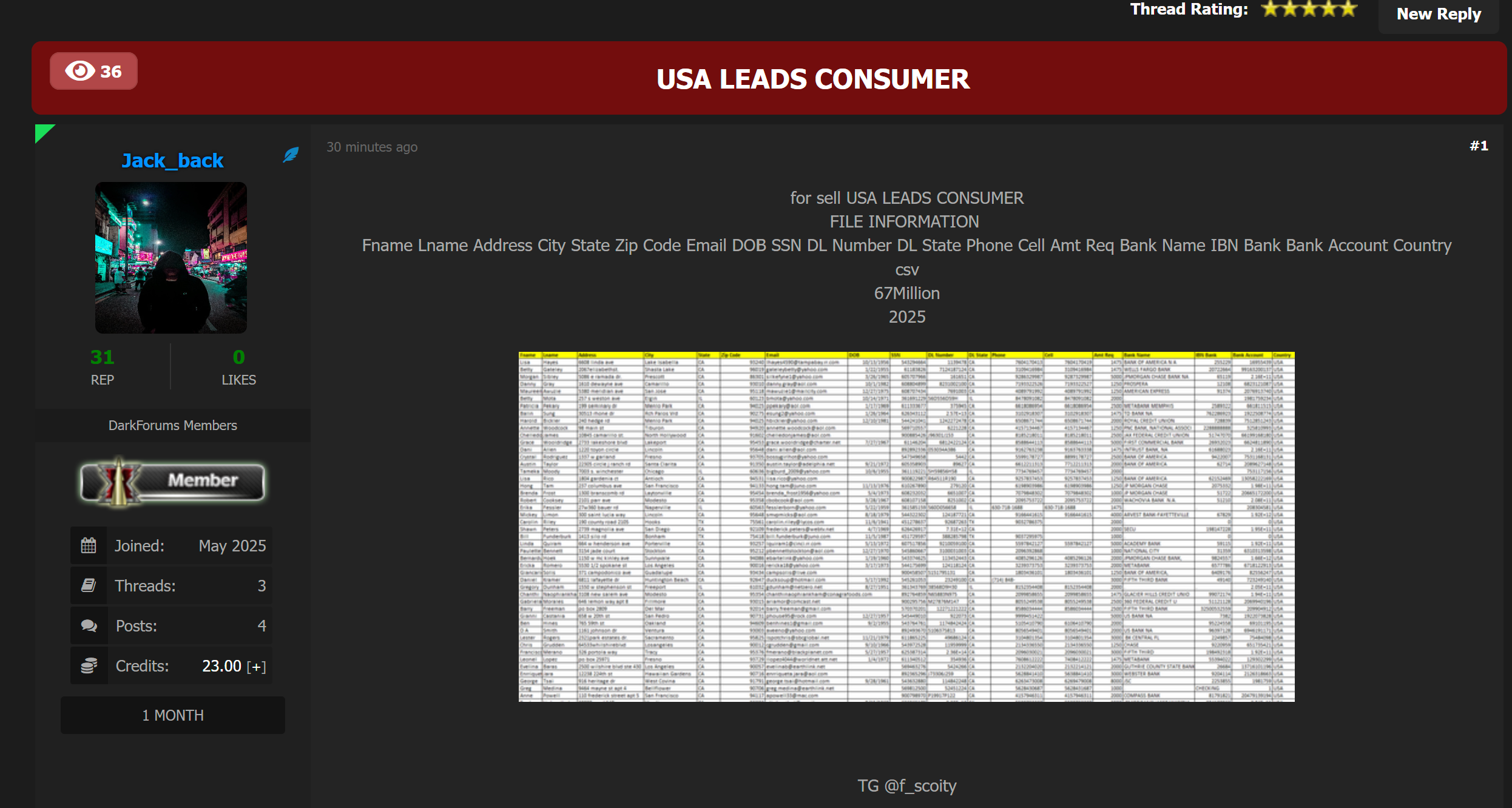 涉嫌数据泄露美国消费者数据库-xLab 威胁情报