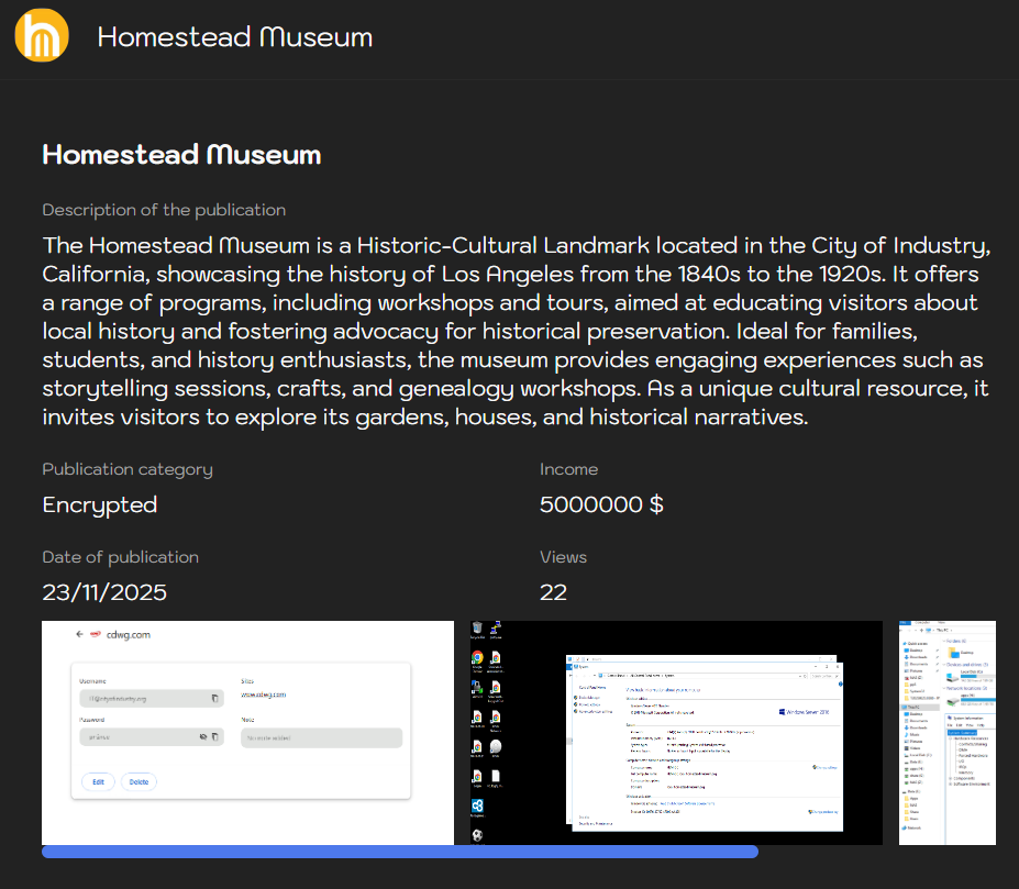 Workman&Temple Family Homestead博物馆成为Sinobi勒索软件的受害者-xLab 威胁情报