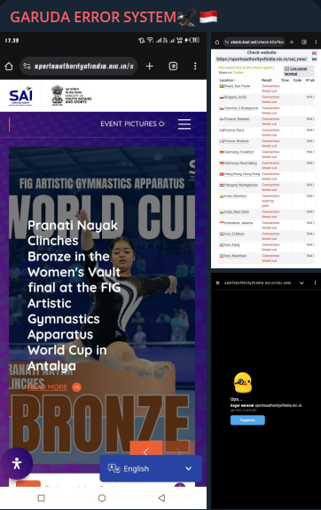 GARUDA ERROR SYSTEM针对印度体育局（SAI）网站-xLab 威胁情报