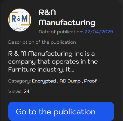 INC.R&M Manufacturing成为LYNX勒索软件的受害者-xLab 威胁情报