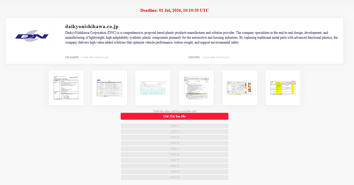 Daikyou Nishikawa Co., Ltd. falls victim to LOCKBIT 5.0 Ransomware-xLab 威胁情报