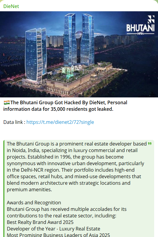 据称对不丹Infra进行数据外泄-xLab 威胁情报