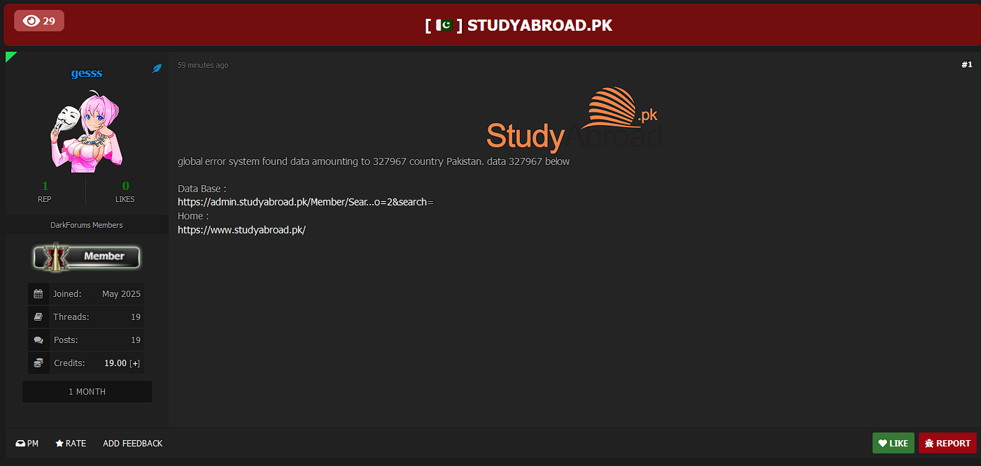 涉嫌留学数据外泄-xLab 威胁情报