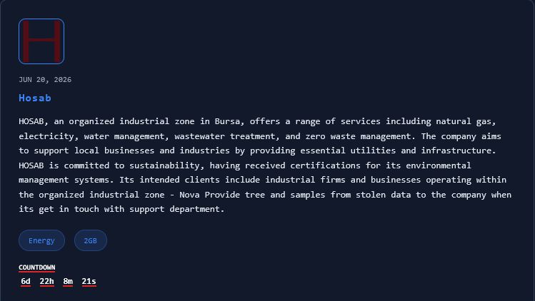 HOSAB falls victim to Nova ransomware-xLab 威胁情报