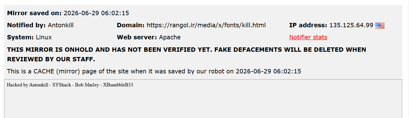 Antonkill targets the website of Rangol Gallery-xLab 威胁情报