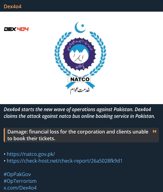 Dex4o4针对北部地区运输公司(NATCO)的网站-xLab 威胁情报