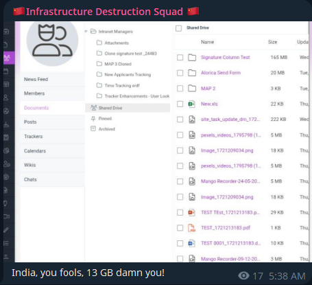 据称身份不明的印度组织泄密-xLab 威胁情报
