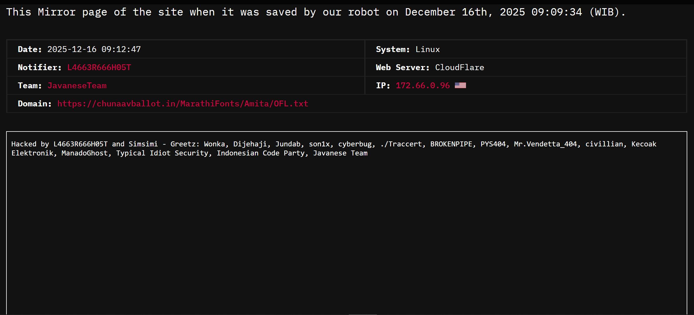 JavaneseTeam瞄准Chunaav Ballot网站-xLab 威胁情报