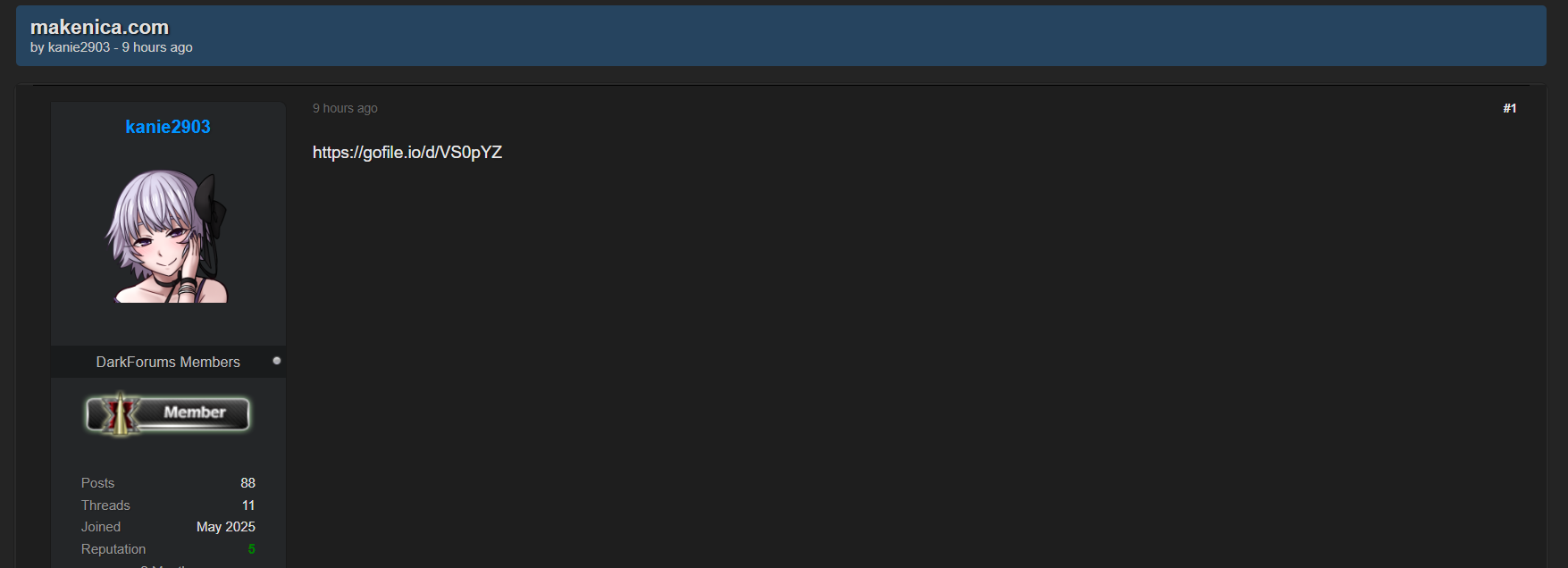 Makenica产品制造中心涉嫌数据外泄-xLab 威胁情报