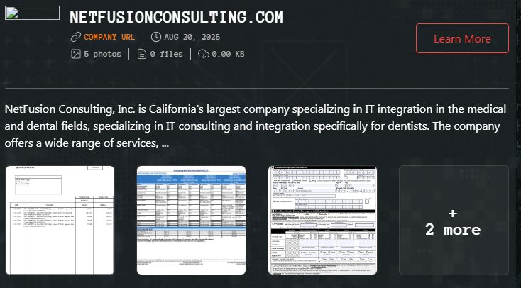 NetFusion Consulting Inc.成为Qilin勒索软件的受害者-xLab 威胁情报
