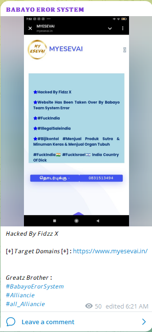 Babayo Eror System瞄准我的ESevai网站-xLab 威胁情报