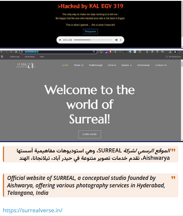 KAL EGY 319瞄准超现实概念工作室的网站-xLab 威胁情报