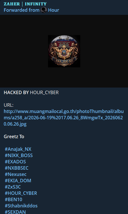 ZAHER INFINITY targets the website of Muang Mai Local Administrative Organization-xLab 威胁情报