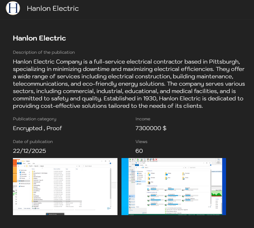 汉隆电气公司victim落入Sinobi勒索软件手中-xLab 威胁情报