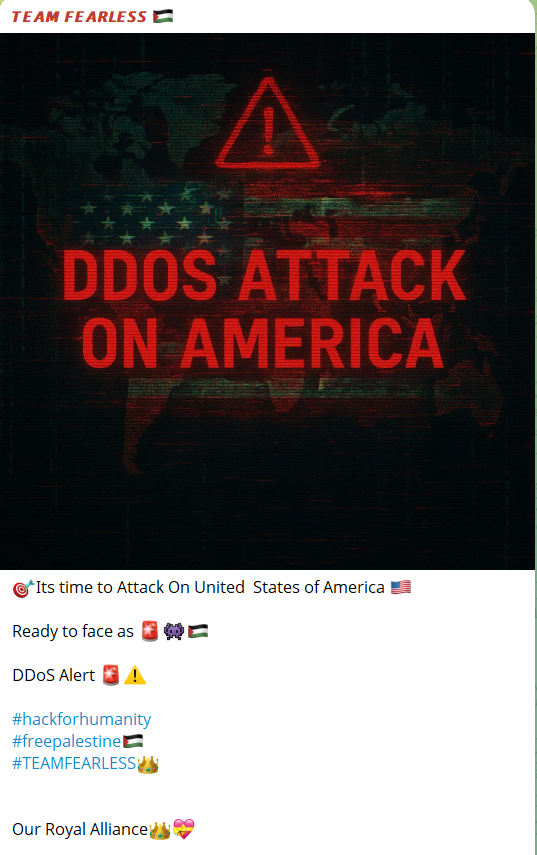 无畏团队声称以美利坚合众国为目标-xLab 威胁情报