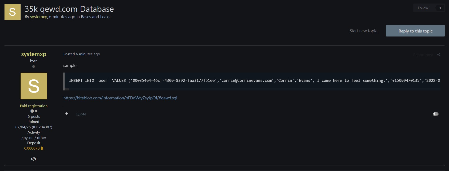 QEWD涉嫌泄露数据库-xLab 威胁情报