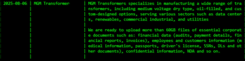 米高梅变形金刚成为Akira勒索软件的受害者-xLab 威胁情报