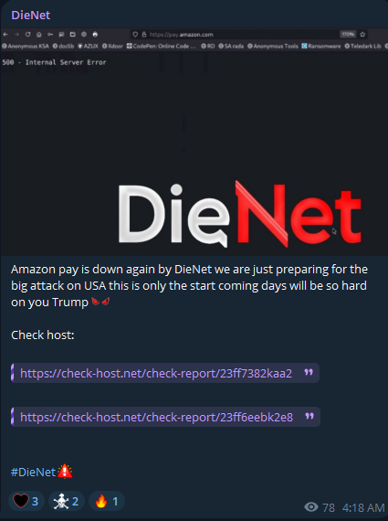 DieNet瞄准Amazon Pay网站-xLab 威胁情报